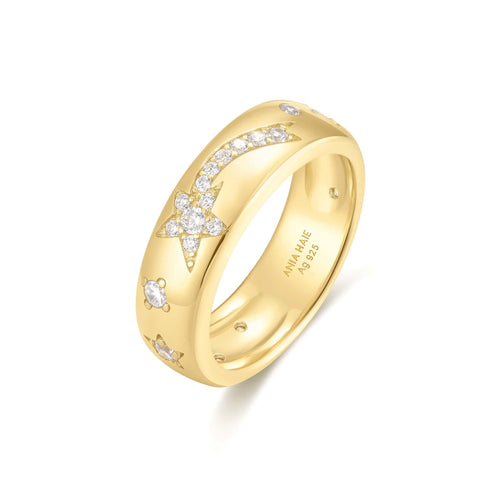 Gold Celestial Chunky Ring